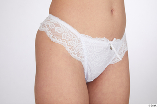 Jessie Clark hips lingerie underwear white lace panties 0003.jpg